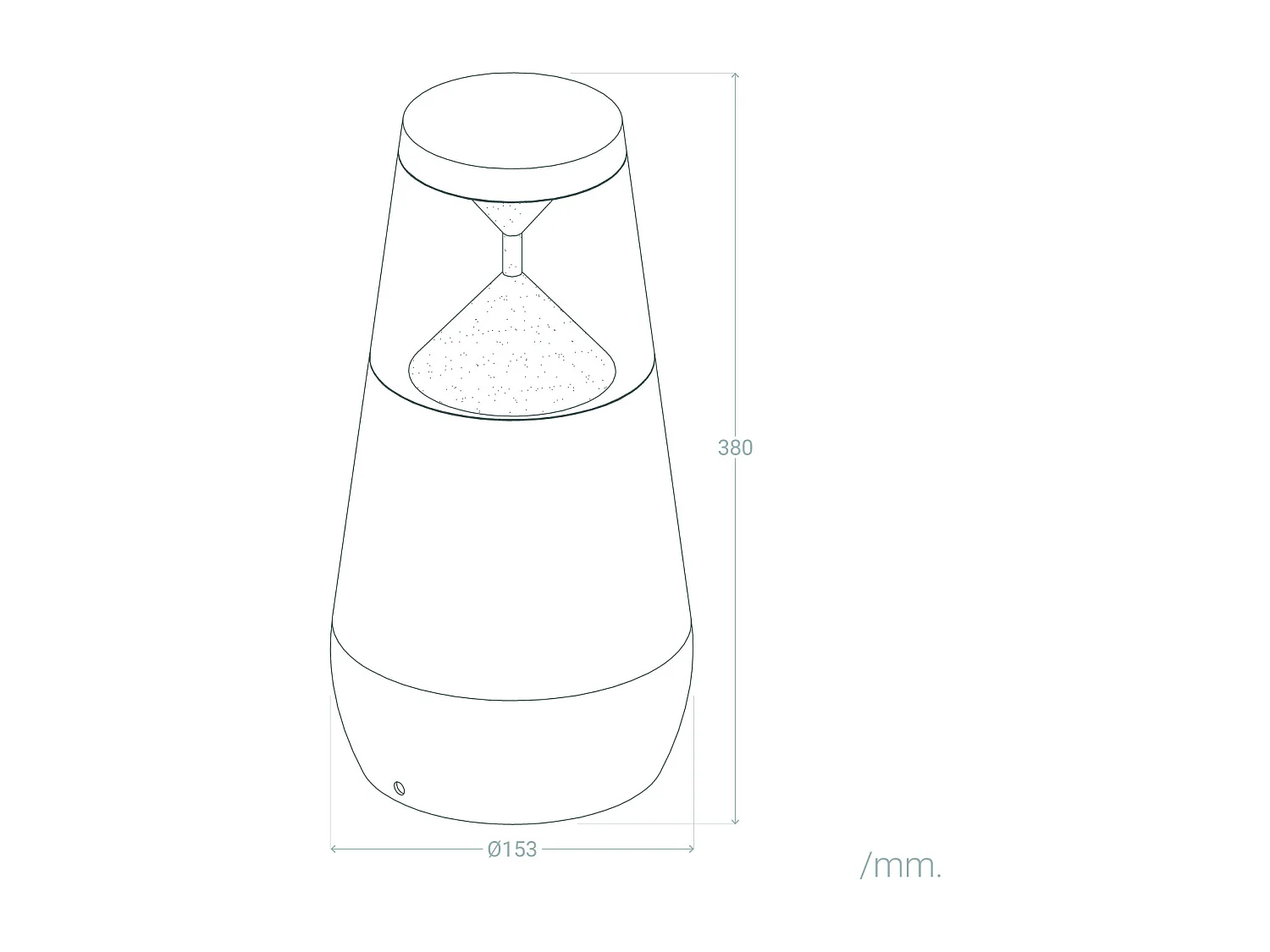 Balise Extérieure LED 9W sur Pied 30 cm en Saillie Danko Rouille