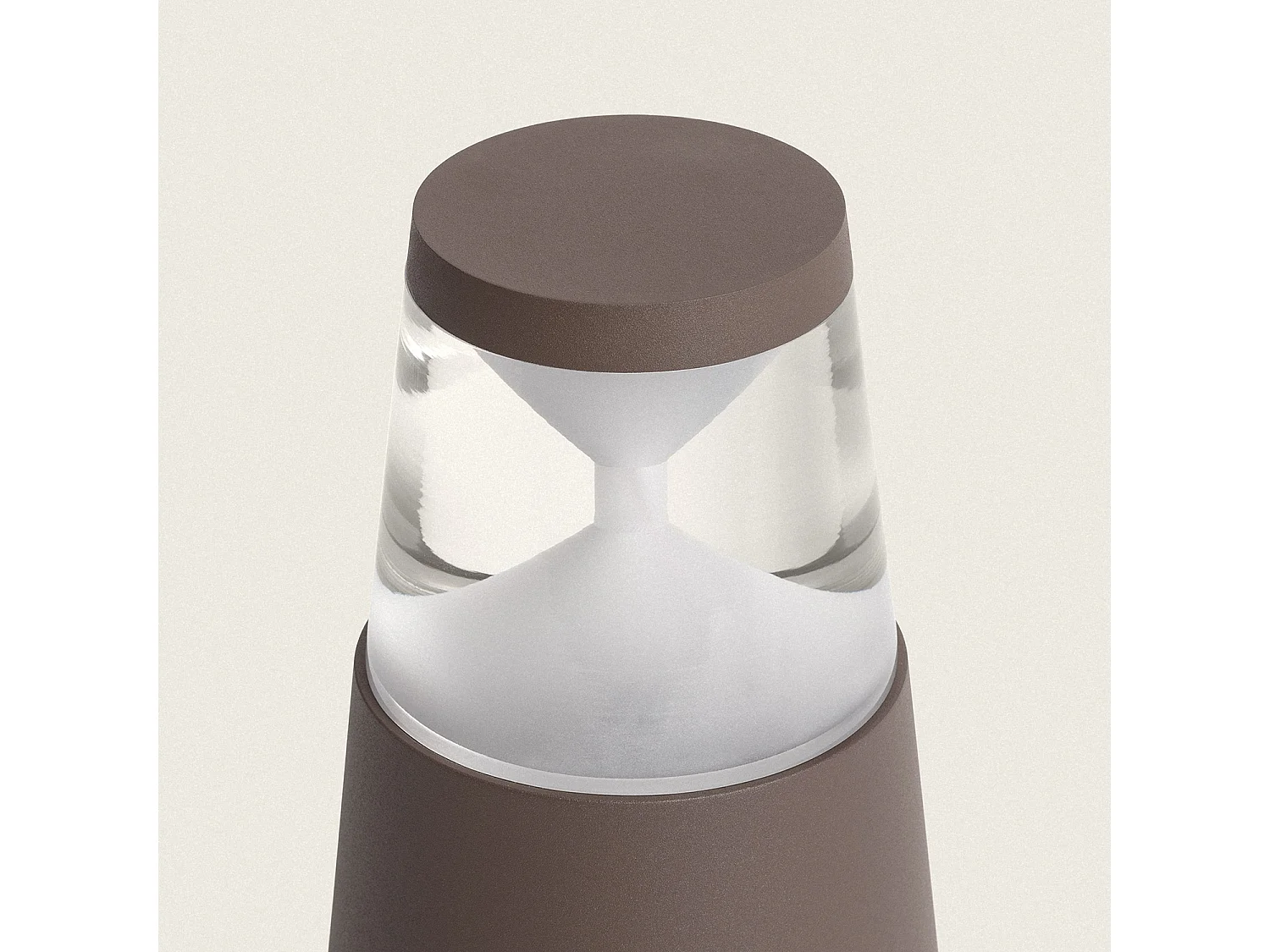 Balise Extérieure LED 9W sur Pied 30 cm en Saillie Danko Rouille