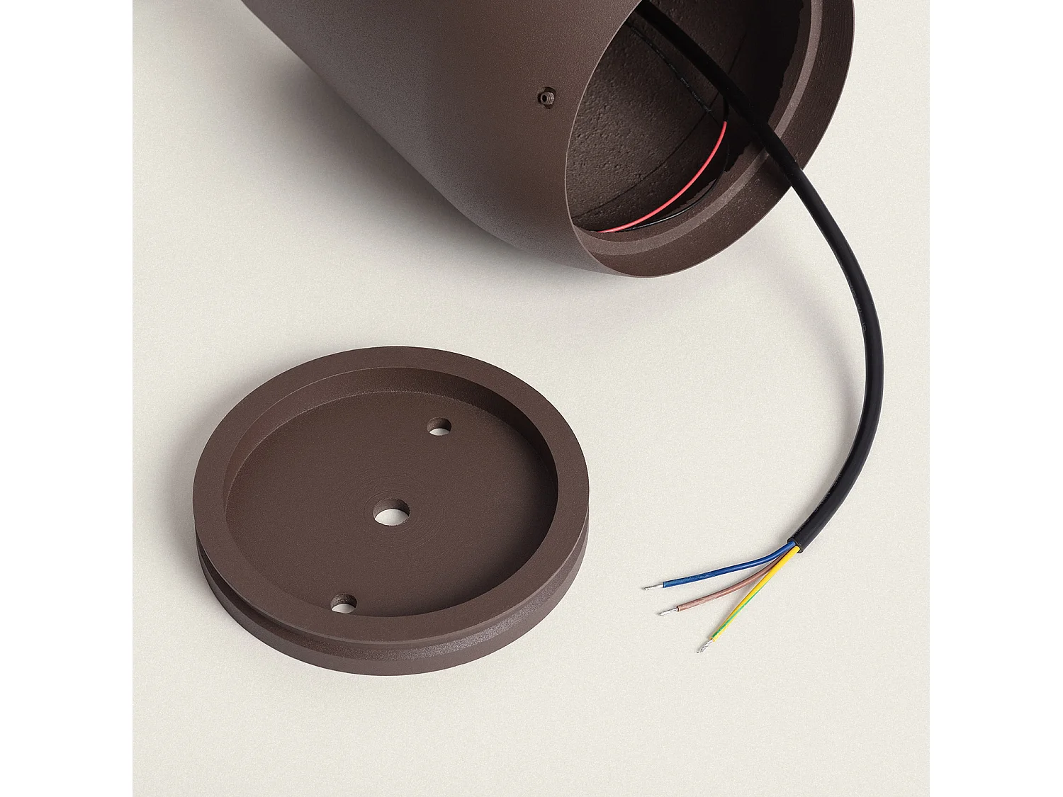 Balise Extérieure LED 9W sur Pied 30 cm en Saillie Danko Rouille