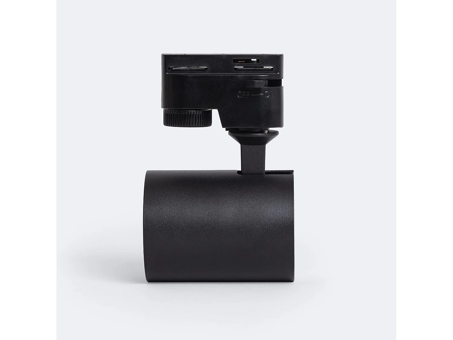 Spot à Douille sur Rail Monophasé Riuk pour Ampoule GU10 Noir