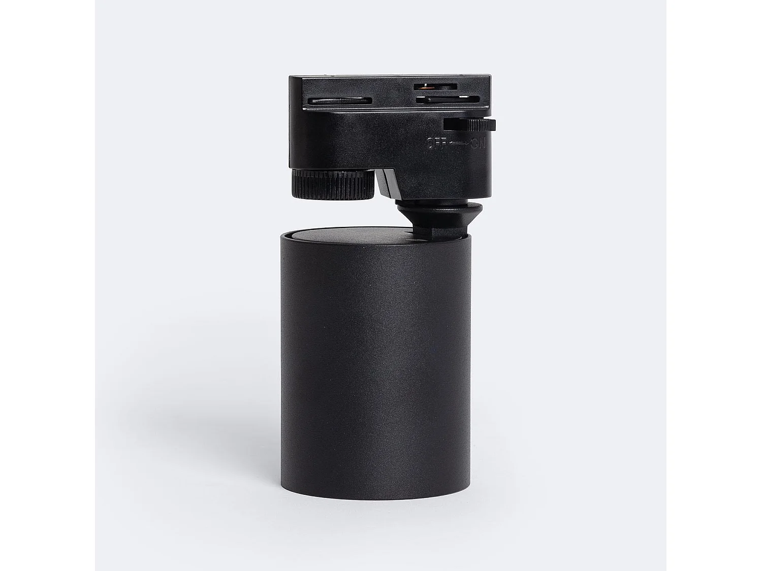 Spot à Douille sur Rail Monophasé Riuk pour Ampoule GU10 Noir