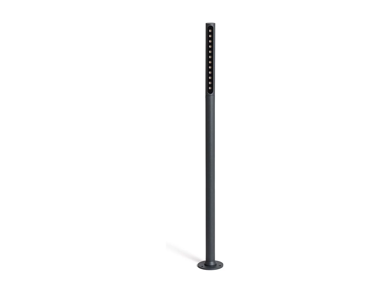 Balise Extérieure LED 9W sur Pied 80cm en Saillie Aidan  Anthracite