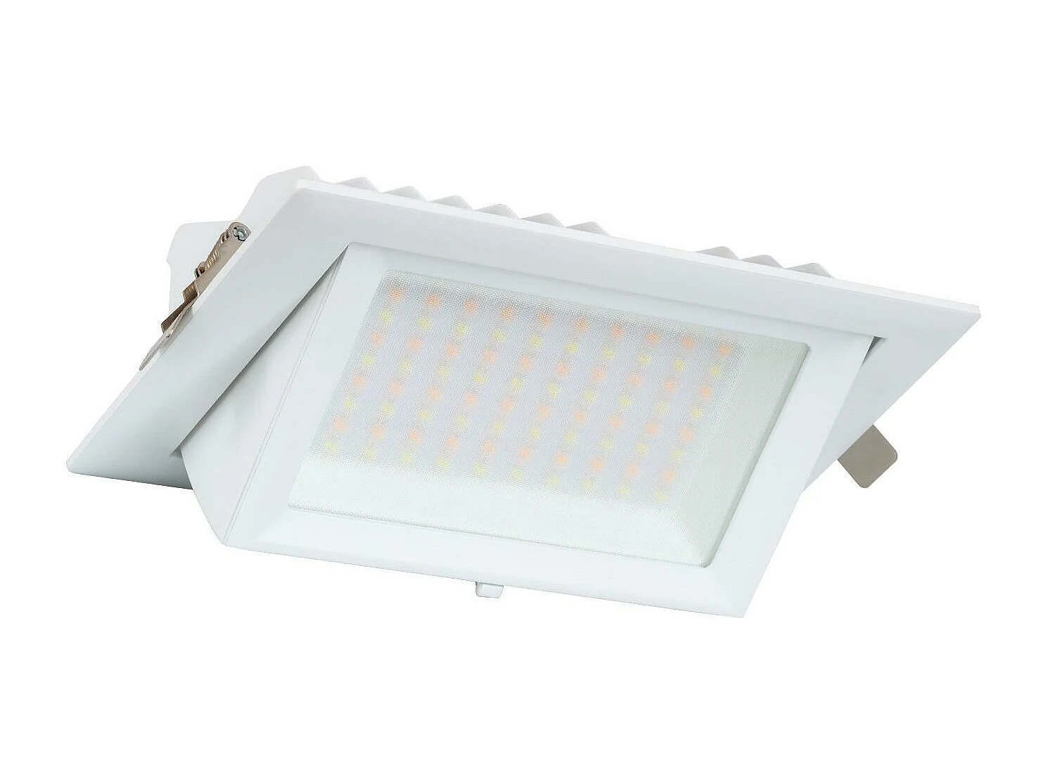 Spot Downlight LED 38W Rectangulaire Orientable  130 lm/W LIFUD Coupe 210x125 mm Blanc Neutre  4000K
