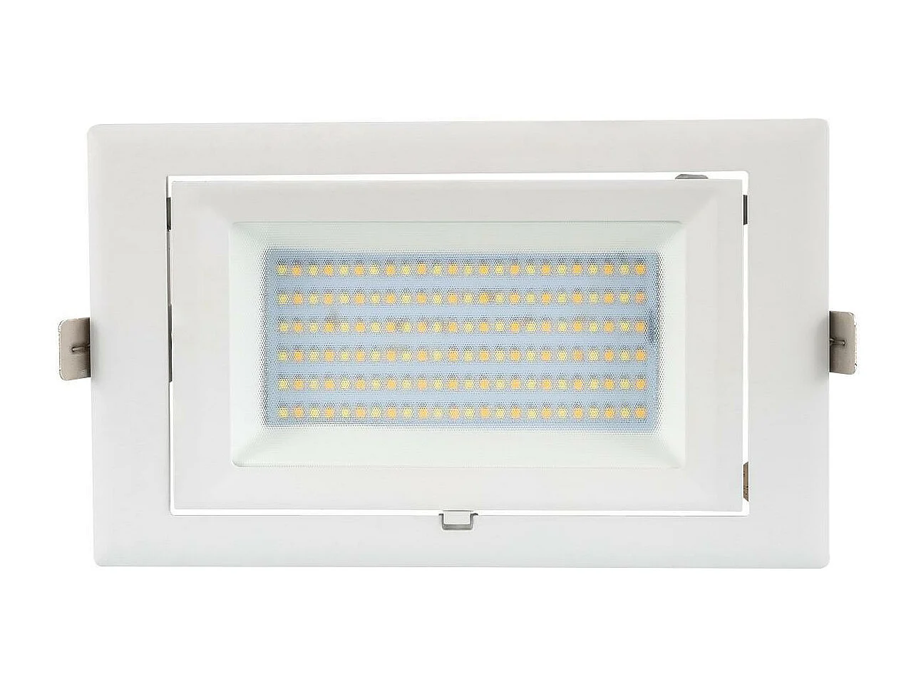 Spot Downlight LED 60W Rectangulaire Orientable  130 lm/W LIFUD Coupe 210x125 mm Blanc Chaud  3000K