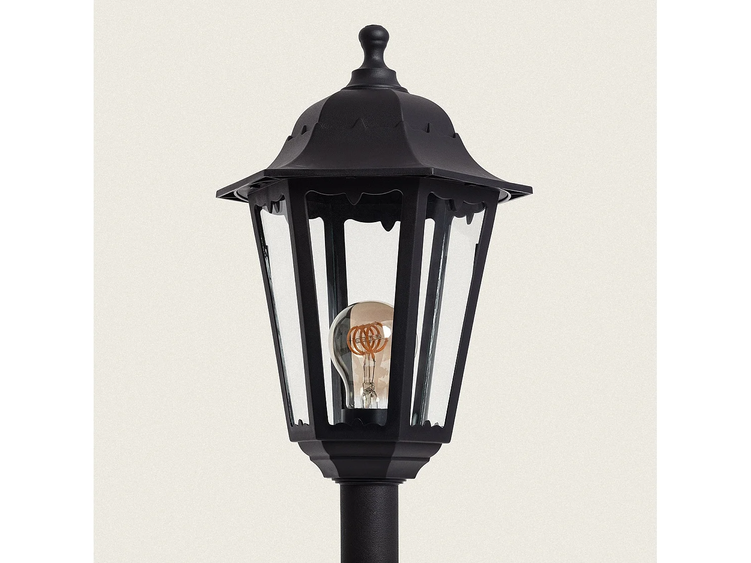 Balise Extérieure en Saillie Villa sur Pied 60 cm Noir