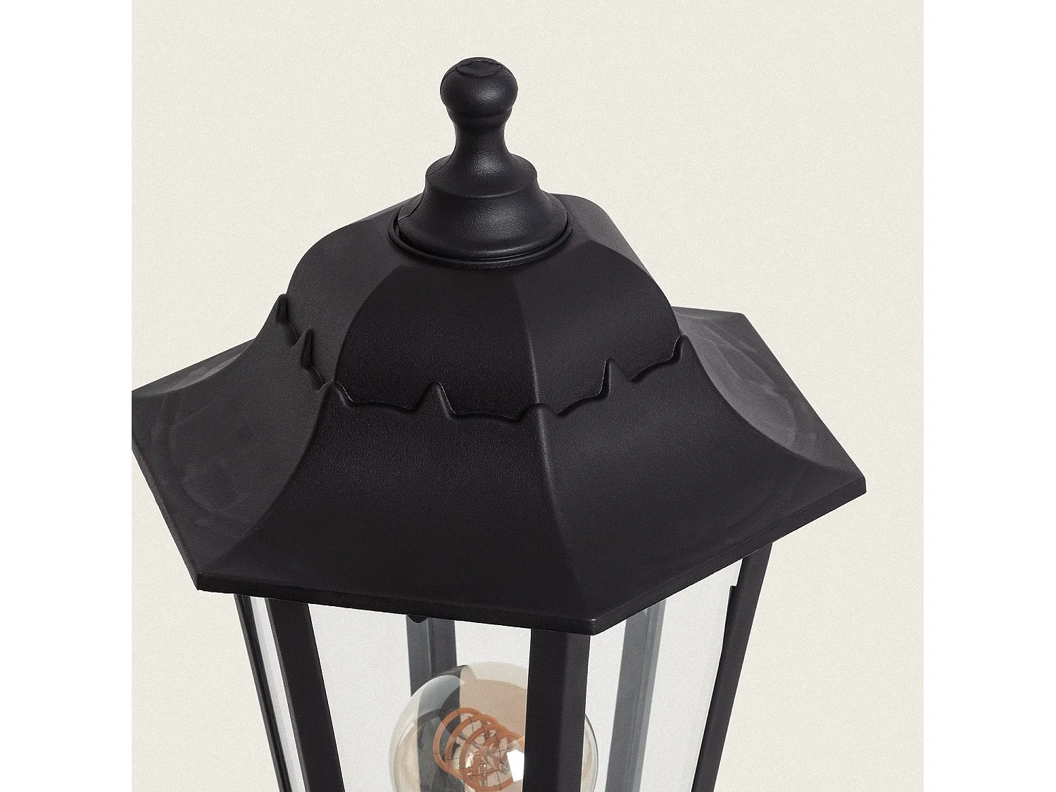 Balise Extérieure en Saillie Villa sur Pied 60 cm Noir