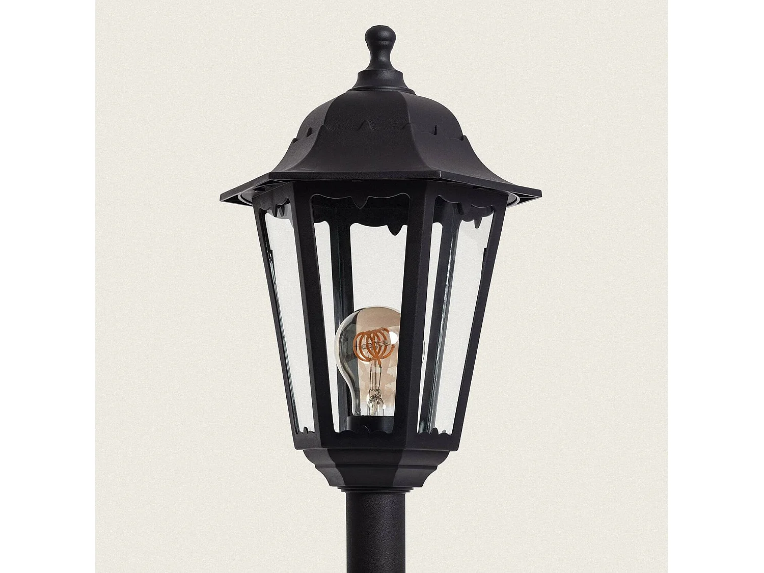 Balise Extérieure en Saillie Villa sur Pied 60 cm Noir