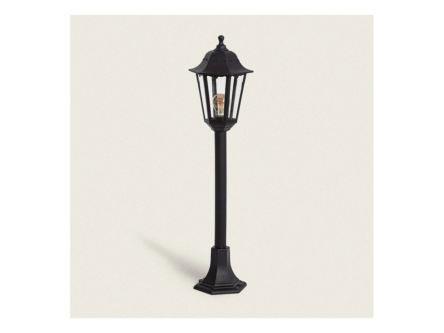 Balise Extérieure en Saillie Villa sur Pied 60 cm Noir