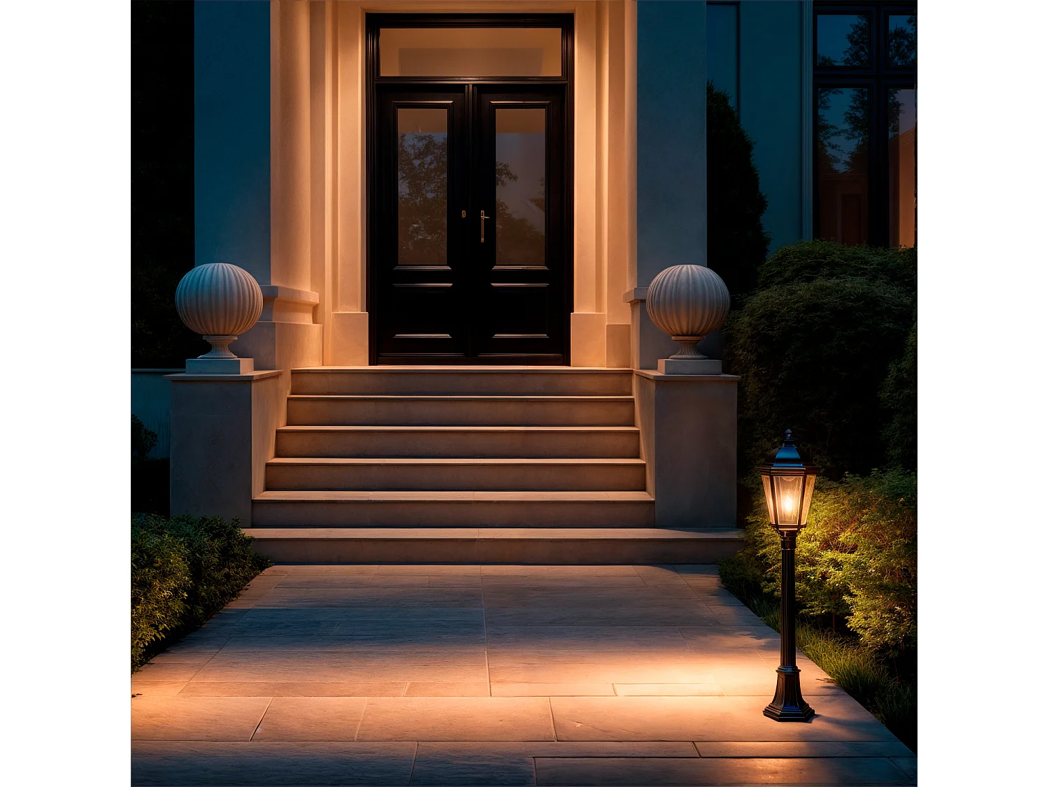 Lampioncino da Esterno Villa 60 cm Nero