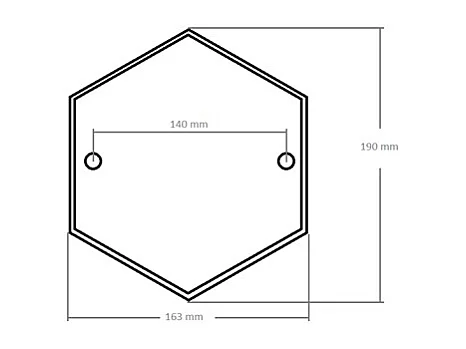 Lampioncino da Esterno Villa 60 cm Nero