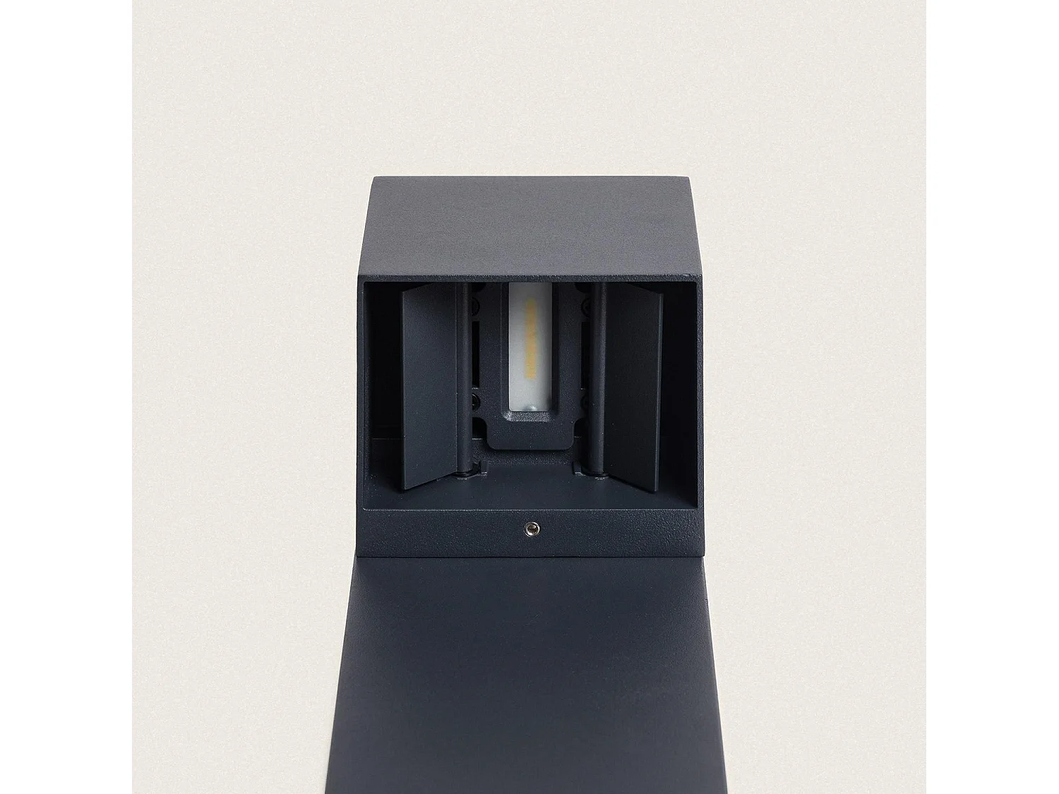 Baliza Exterior LED 10W Superficie Pie 80cm Aluminio Denny L Antracita