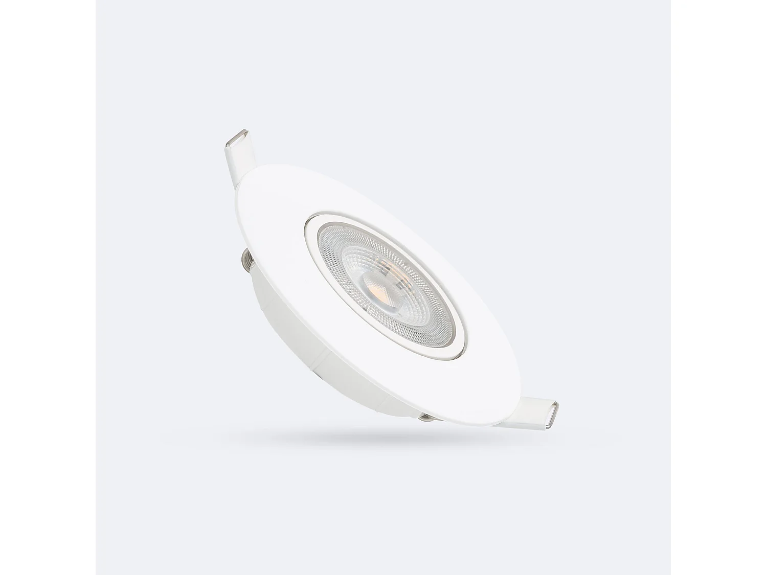 Faretto Downlight LED Orientabile Circolare 5W Foro Ø68 mm 3000K Bianco Caldo