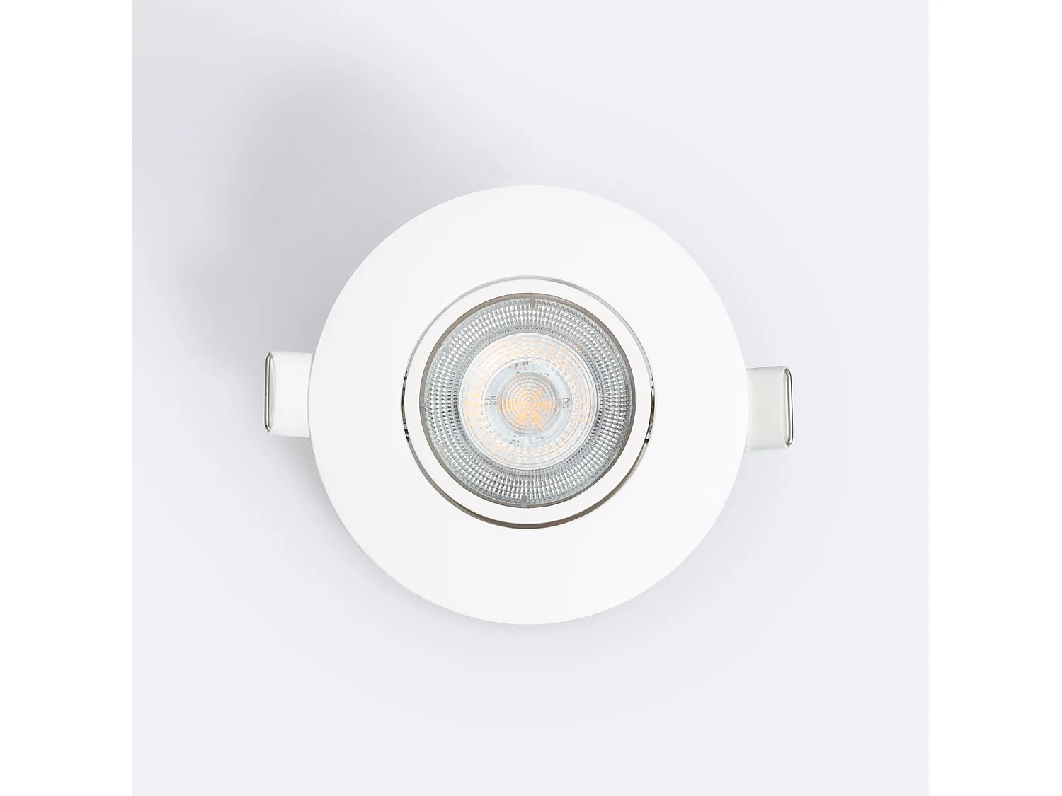 Faretto Downlight LED Orientabile Circolare 5W Foro Ø68 mm 3000K Bianco Caldo