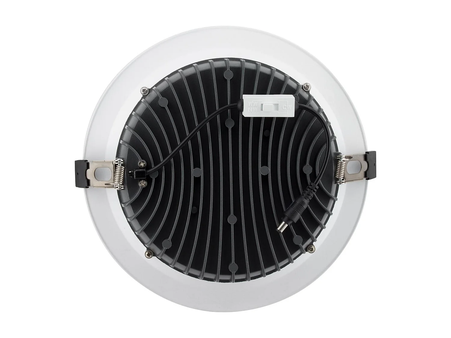 Downlight LED 40W Rond  AERO CCT Sélectionnable 130 lm/W Microprismatique  Coupe Ø 200 mm (3000K - 4000K - 6000K) Sélectionnable (chaud-neutre-froid)