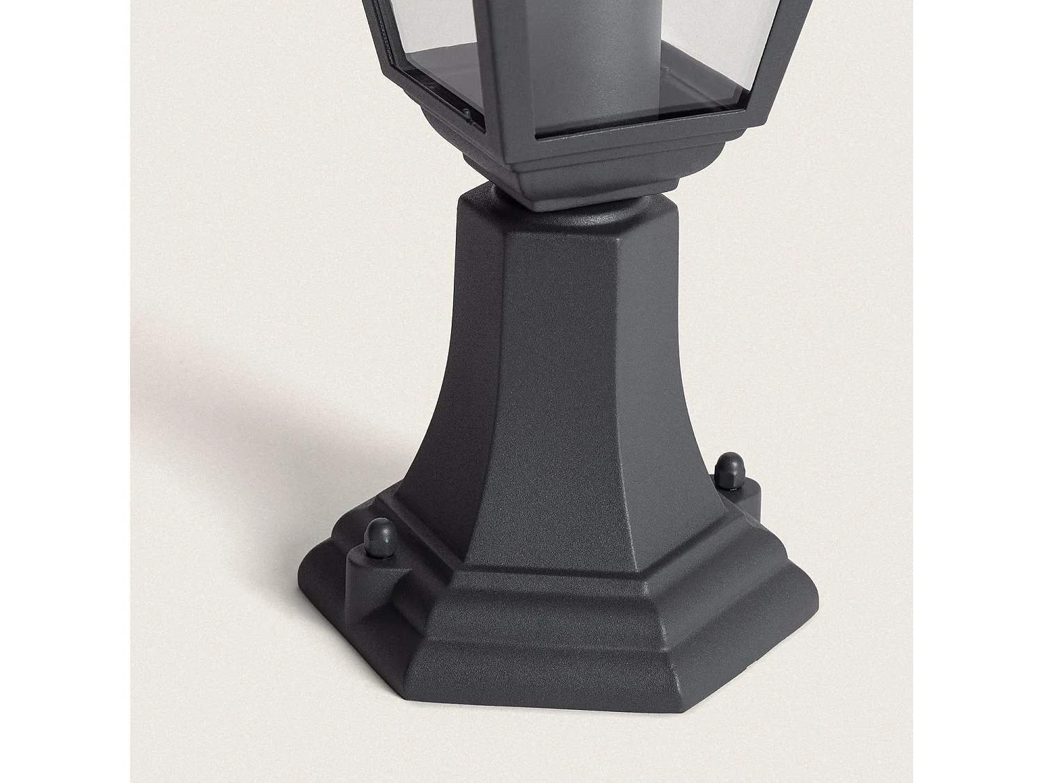 Baliza Sobremuro Exterior E27 Aluminio y Cristal Villa