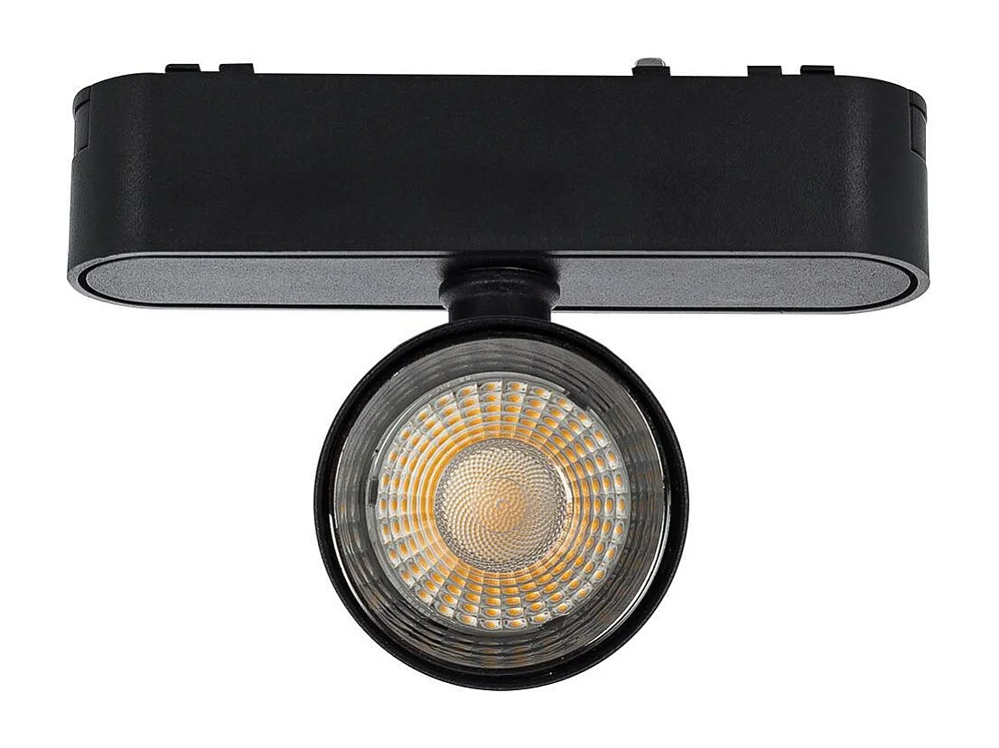 Spot LED sur Rail Magnétique 25mm Extra-Plat 12W 48V Noir 4000K Blanc neutre