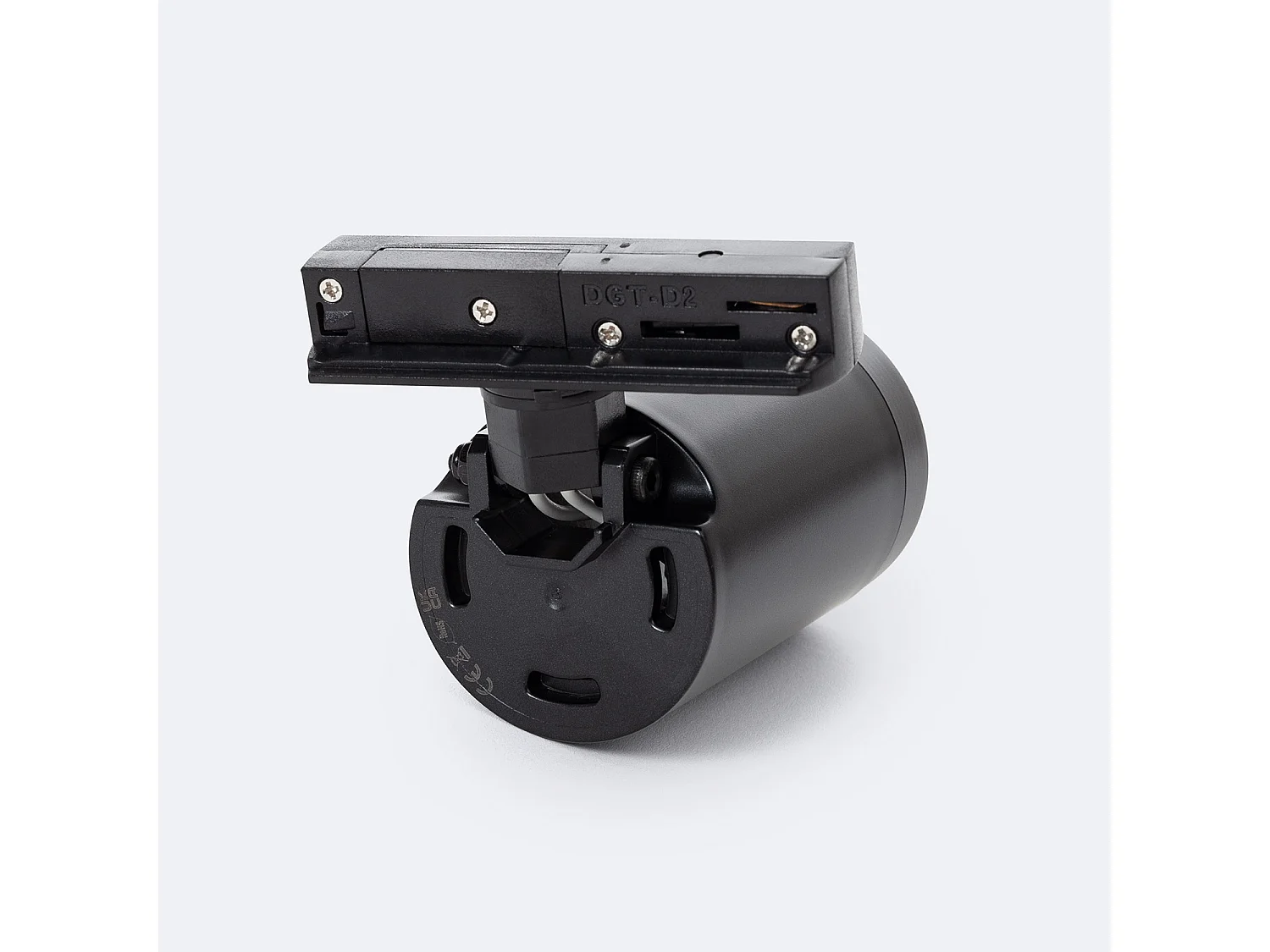 Spot à Douille sur Rail Monophasé Davos pour Ampoule GU10 / GU5.3  Noir