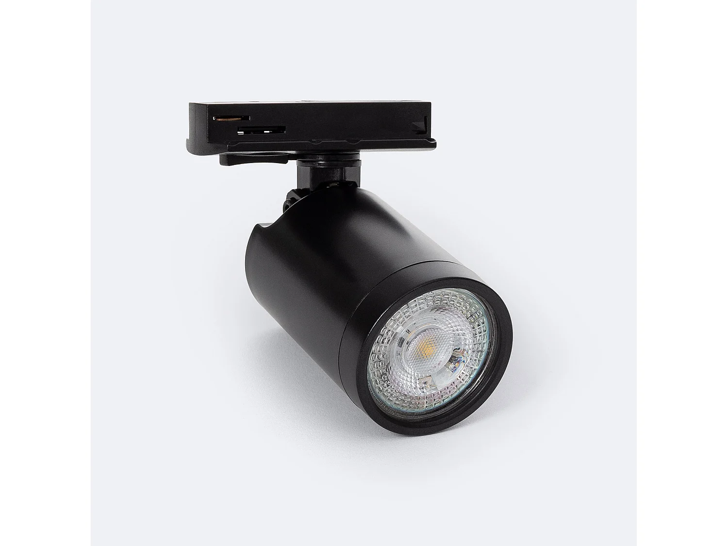 Spot à Douille sur Rail Monophasé Davos pour Ampoule GU10 Noir