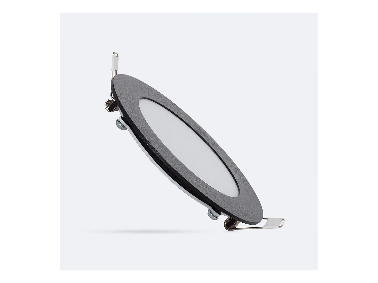 Downlight LED 6W Circular Negro Corte Ø 105 mm 2700K Blanco Cálido