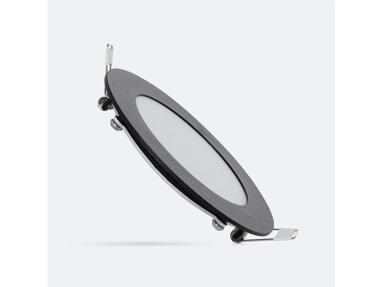 Downlight LED 6W Rond Noir Coupe Ø 105 mm 2700K Blanc chaud