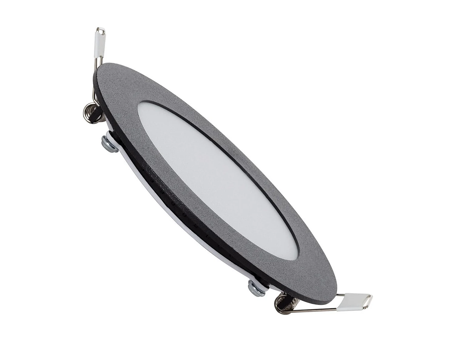Downlight LED 6W Rond Noir Coupe Ø 105 mm 2700K Blanc chaud