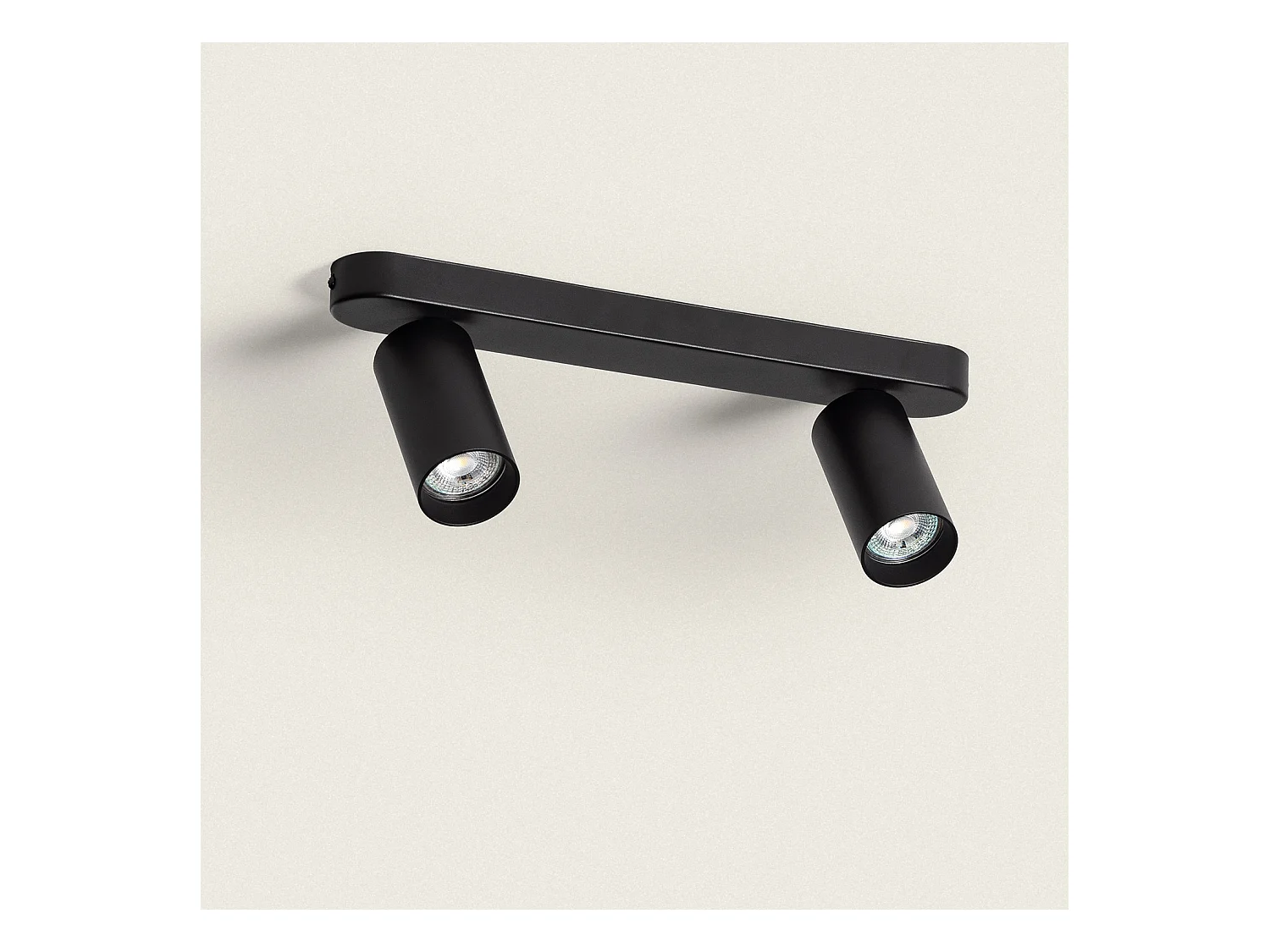 Lampada da Soffitto Orientabile 2 Faretti Emir Bianco