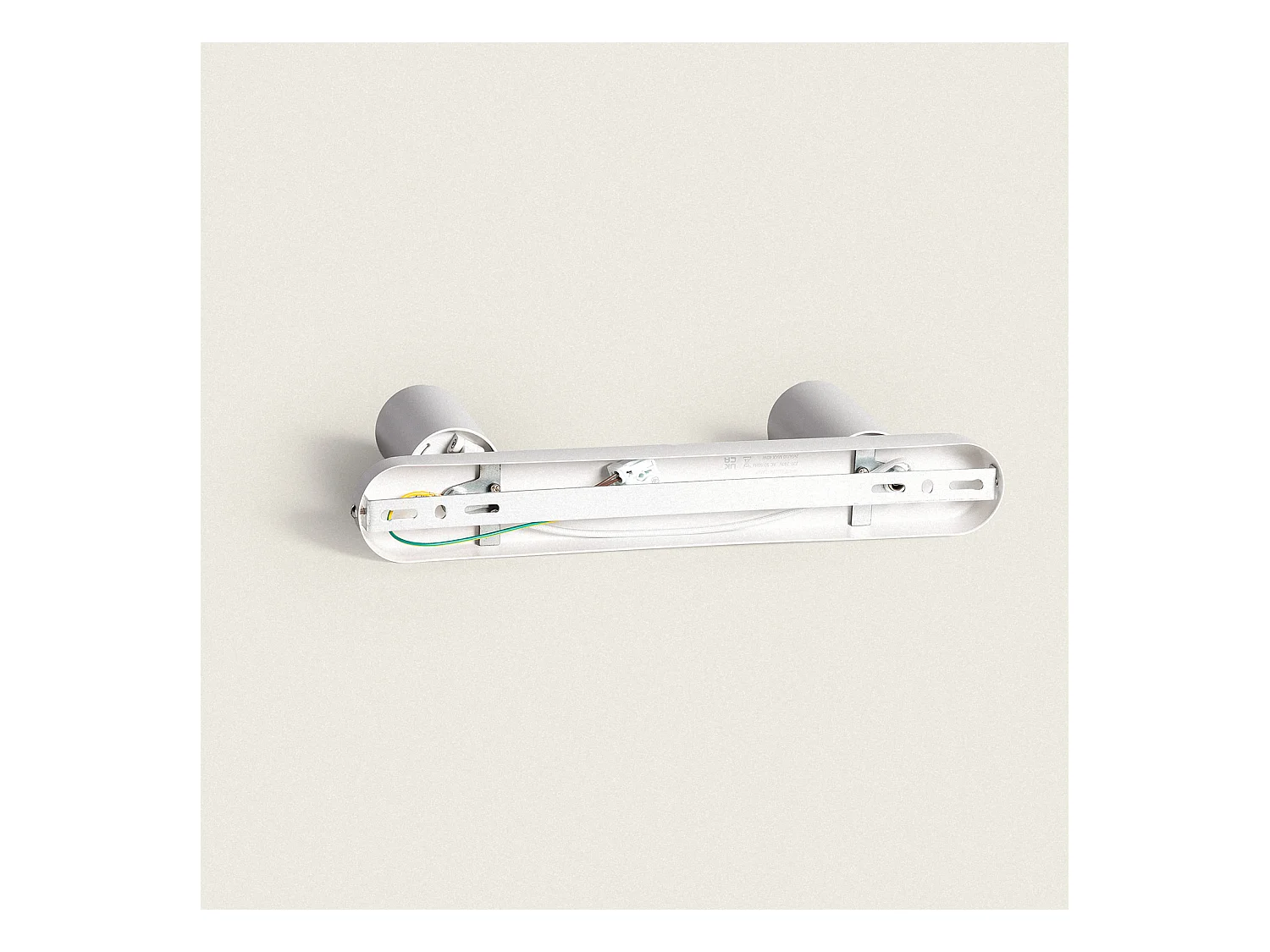 Lampada da Soffitto Orientabile 2 Faretti Emir Bianco