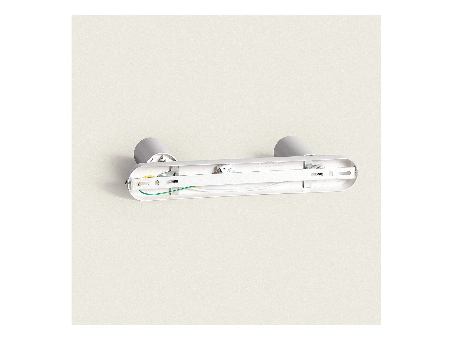 Lampada da Soffitto Orientabile 2 Faretti Emir Bianco