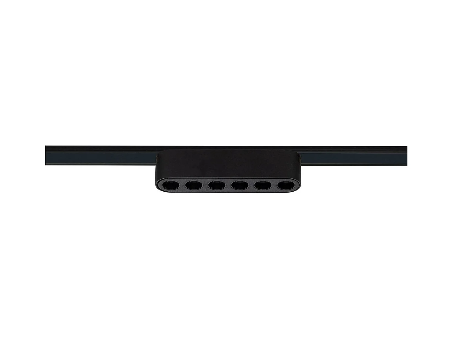 Spot Linéaire LED sur Rail Magnétique 25mm Extra-Plat 6W 48V Noir Optic 120mm 2700K Blanc chaud