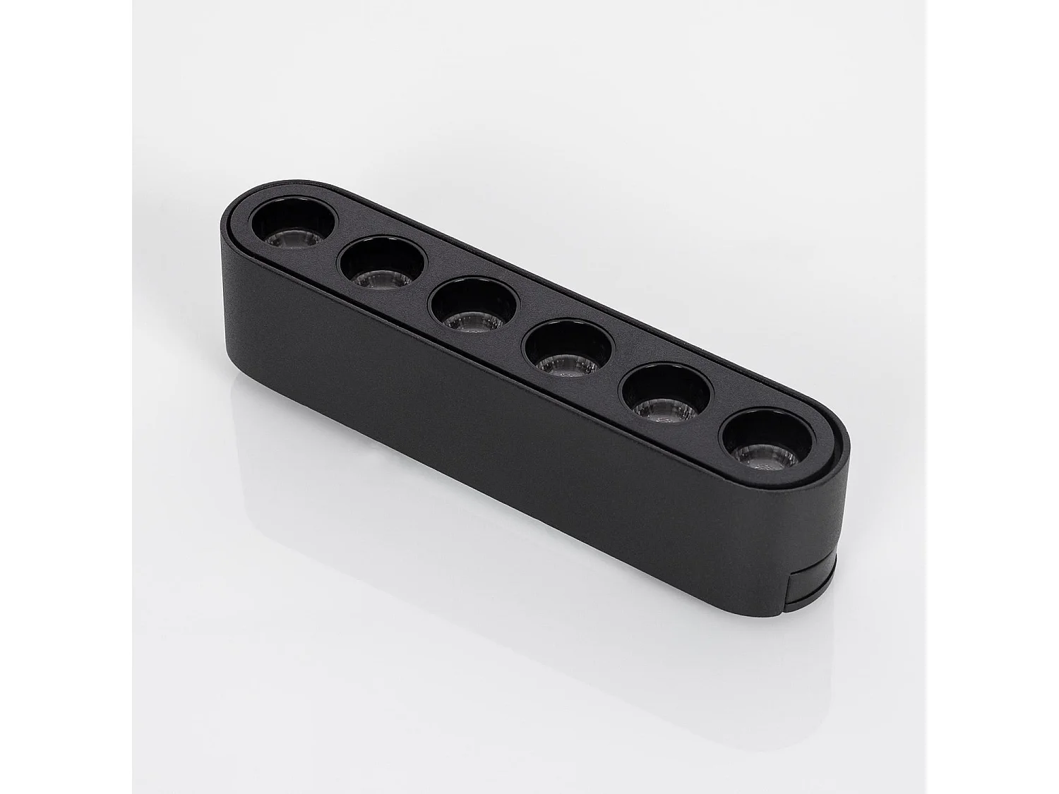 Spot Linéaire LED sur Rail Magnétique 25mm Extra-Plat 6W 48V Noir Optic 120mm 2700K Blanc chaud