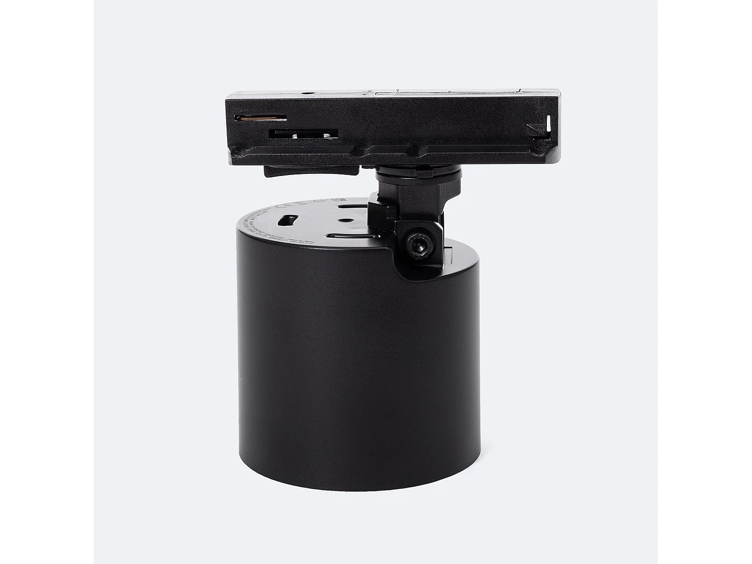 Spot à Douille sur Rail Monophasé Davos pour Ampoule LED GU10 AR111 Noir