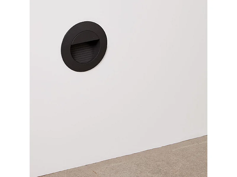 Baliza Exterior LED 1.2W Empotrable Pared Lyons Gris Oscuro