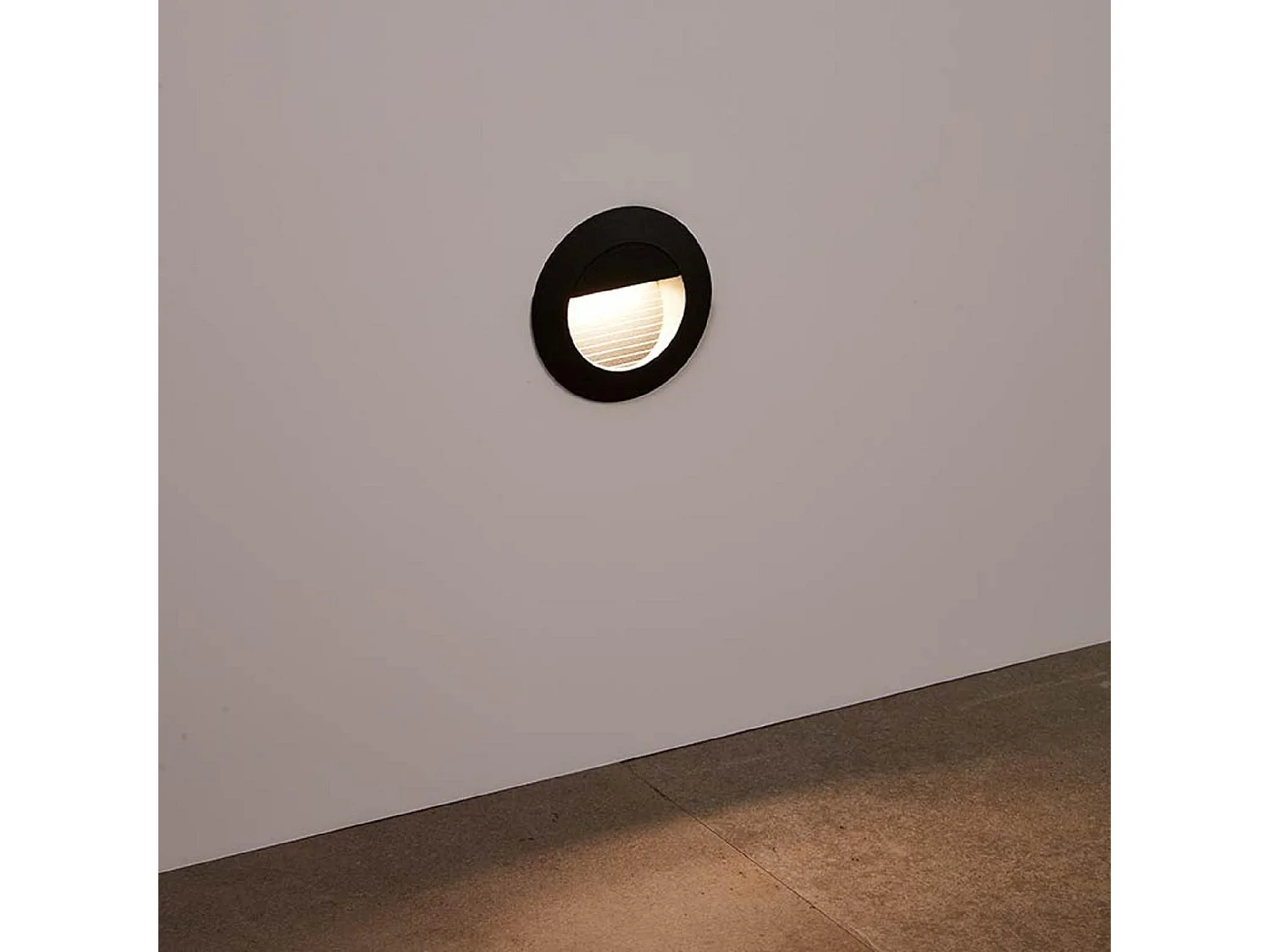 Balise Murale LED Extérieure Encastrable en Aluminium 1,2W Lyons  Gris foncé