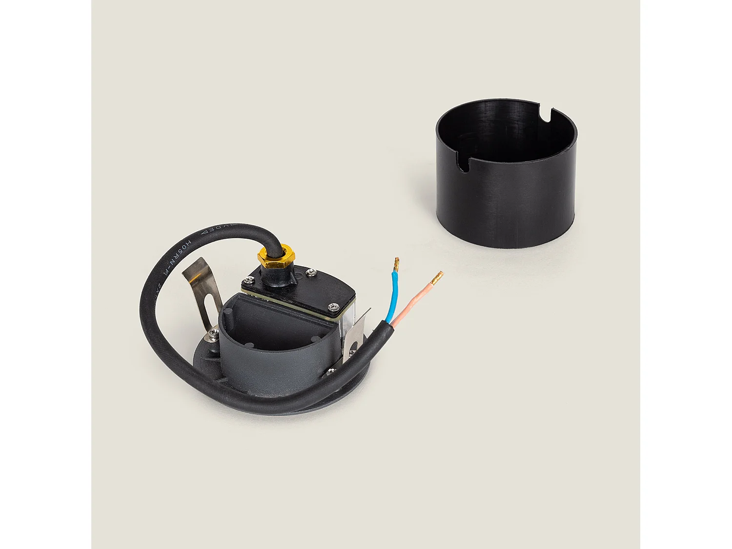 Balise Murale LED Extérieure Encastrable en Aluminium 1,2W Lyons  Gris foncé