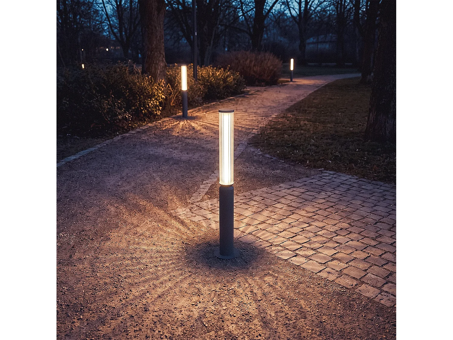 Lampioncino Per Esterni LED 12W da Superficie 80 cm Britget Terracotta