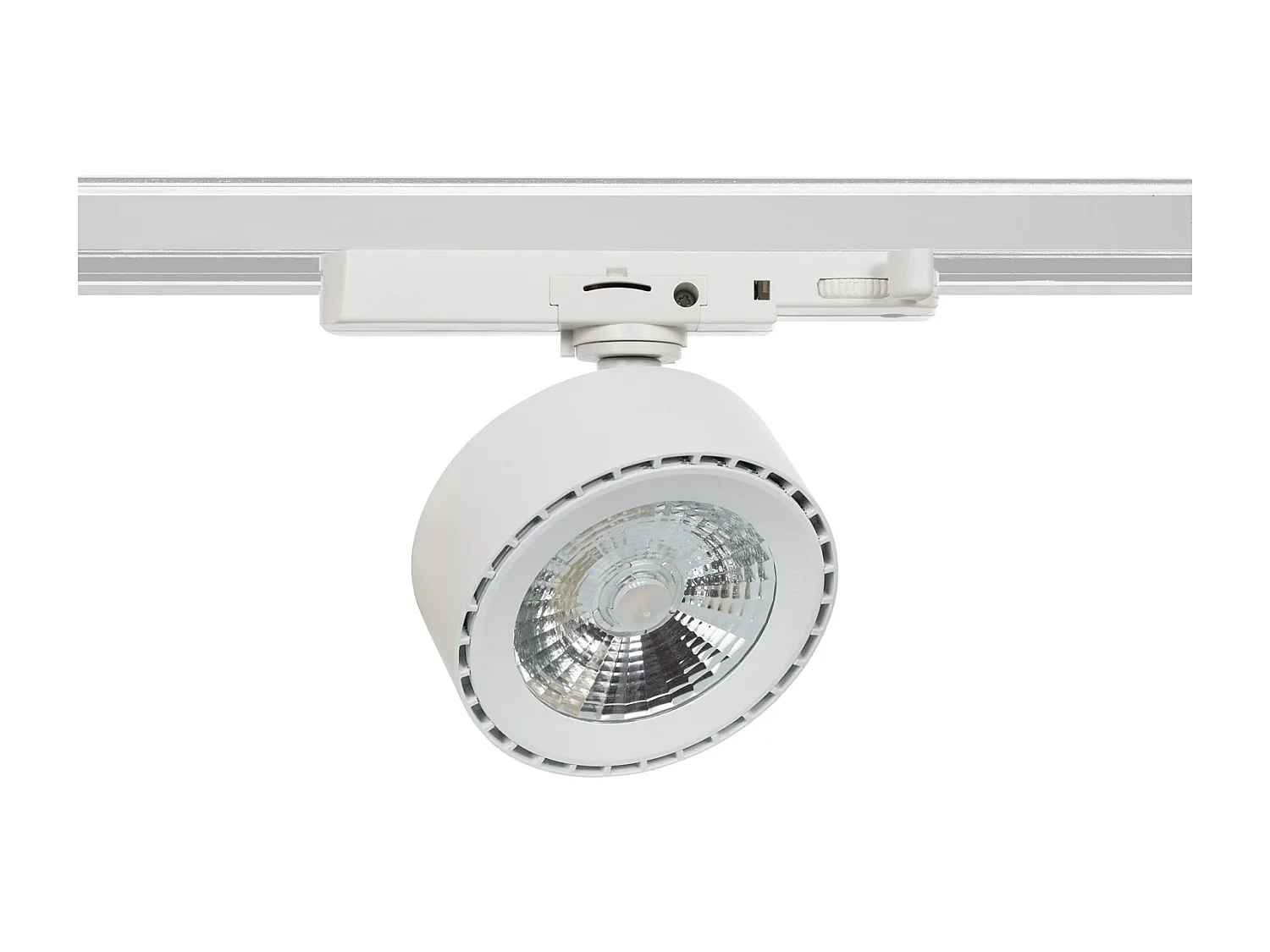 Spot LED sur Rail Triphasé 20W Onuba CCT Sélectionnable Blanc 3000K - 4000K - 6000K Sélectionnable (chaud-neutre-froid)