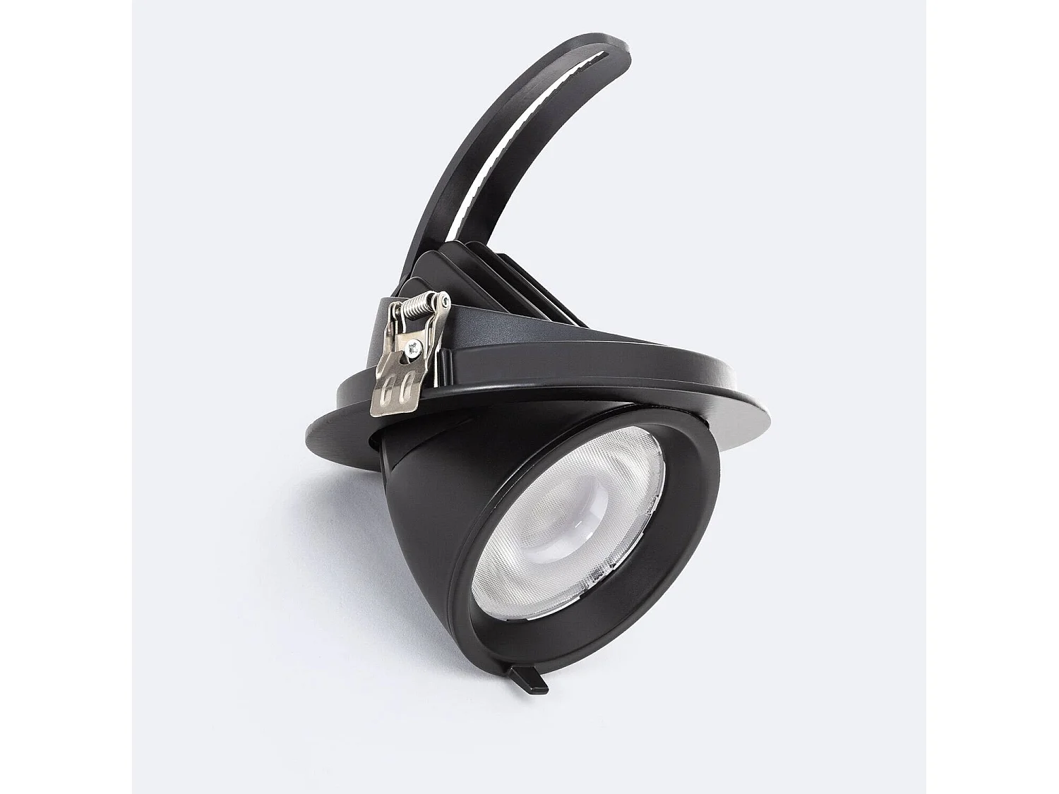 Downlight LED 24W Rond Orientable  120lm/W LIFUD Coupe Ø 170 mm Noir Blanc Neutre No Flicker 4000K