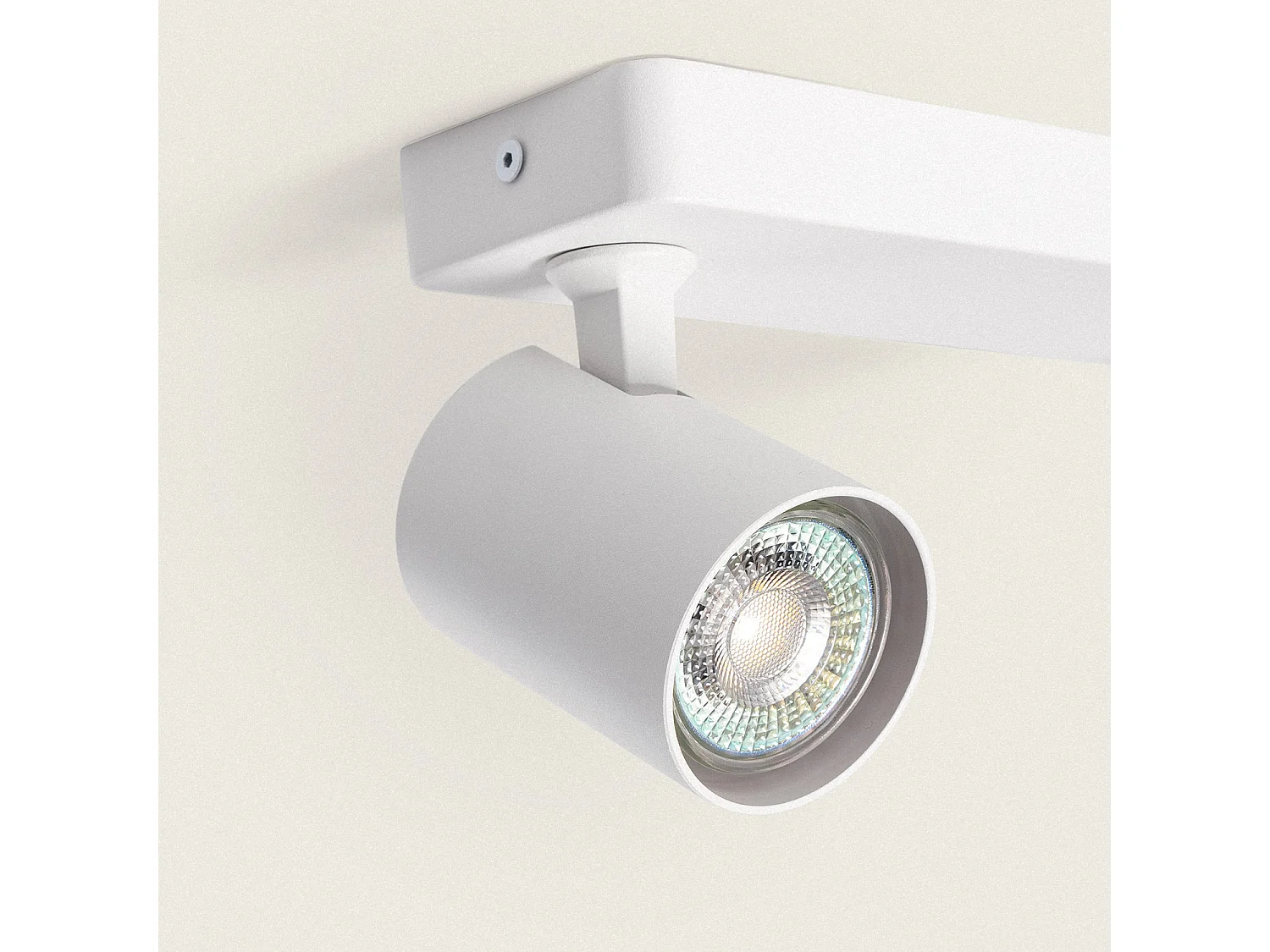 Lámpara de Techo Orientable Cora 2 Focos Blanco Blanco