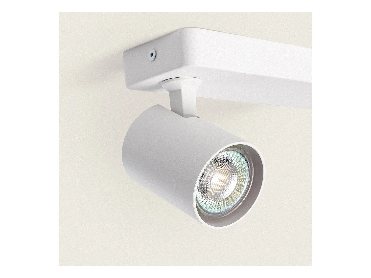 Lampada da Soffitto Orientabile 2 Faretti Bianca Cora Bianco