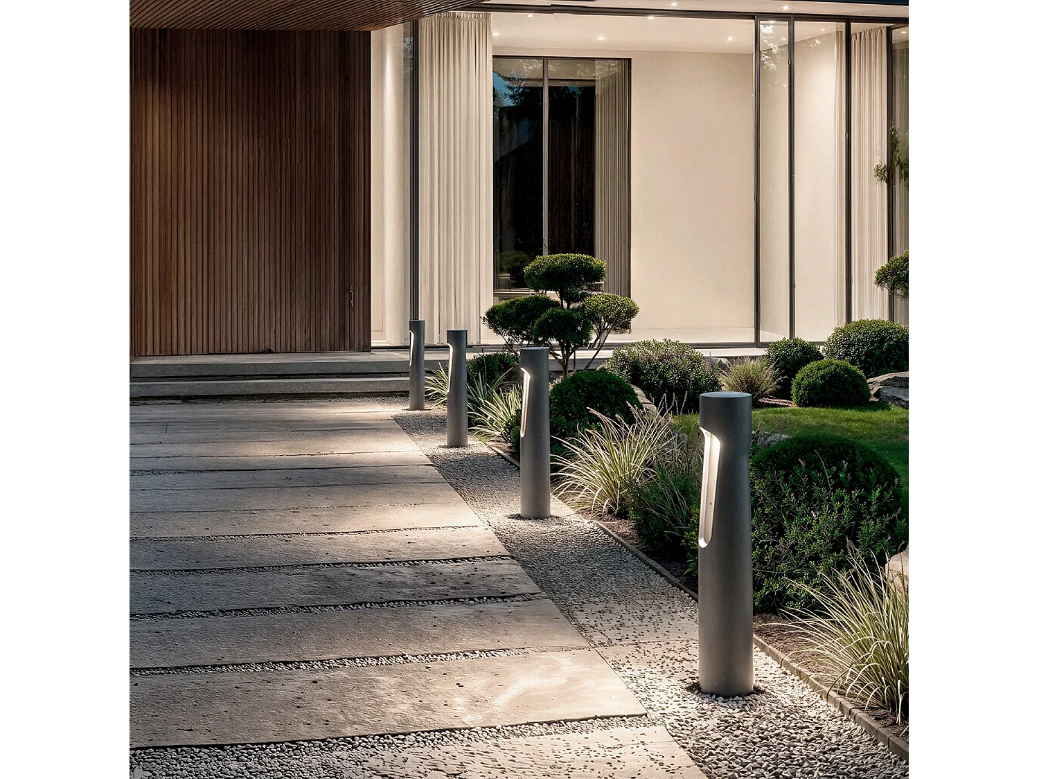 Lampioncino LED per Esterni Superficie 8W 60cm Dago Antracite