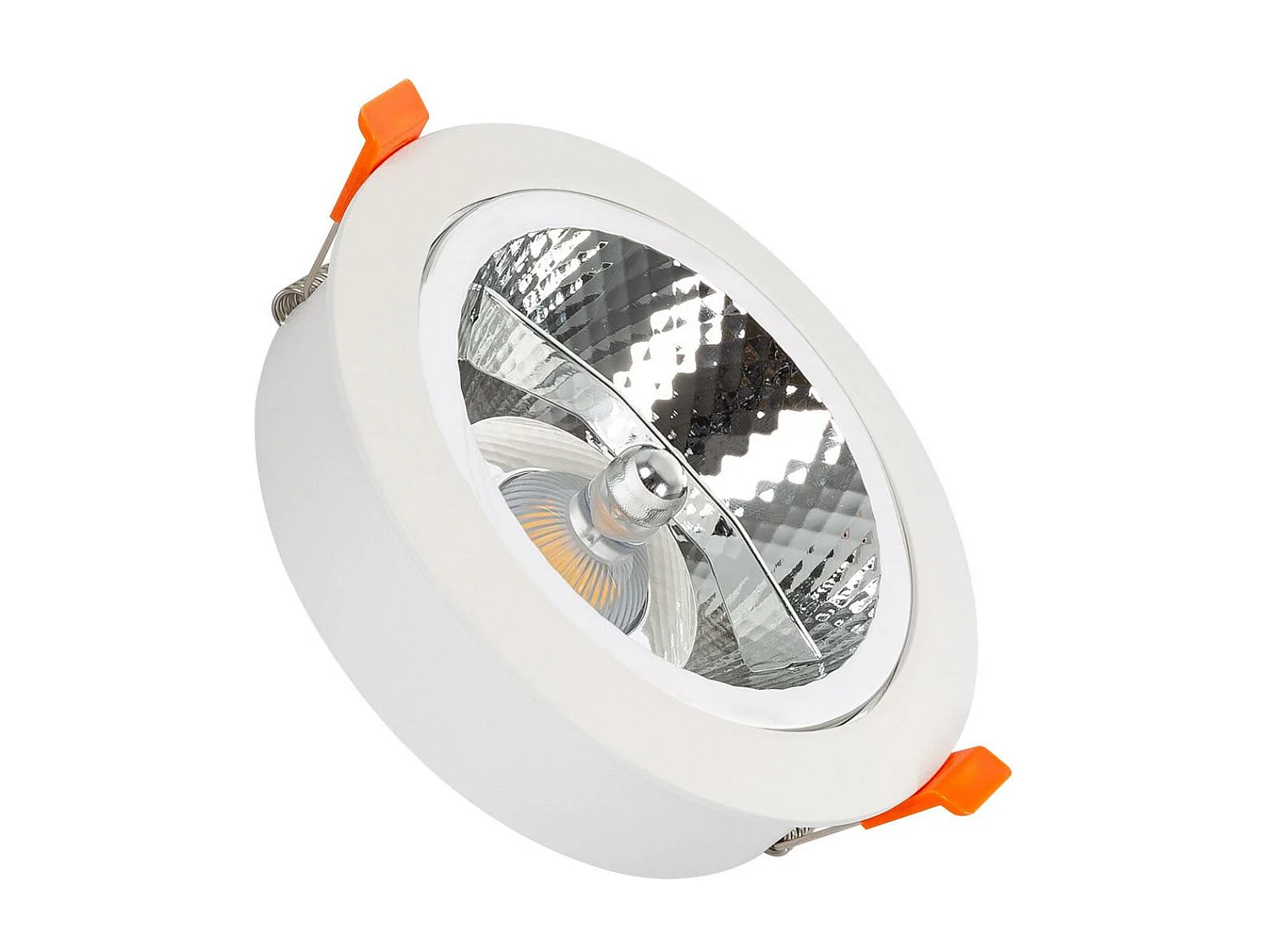 Faretto Downlight LED 15 W Circolare AR111 Foro Ø 120 mm 3000K Bianco Caldo