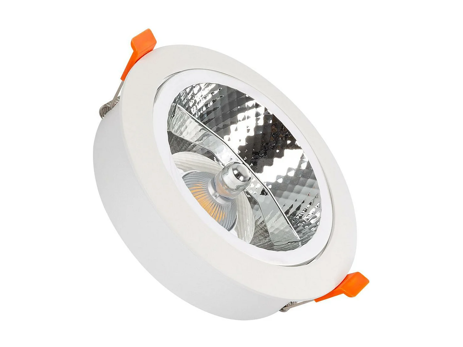 Faretto Downlight LED 15 W Circolare AR111 Foro Ø 120 mm 3000K Bianco Caldo
