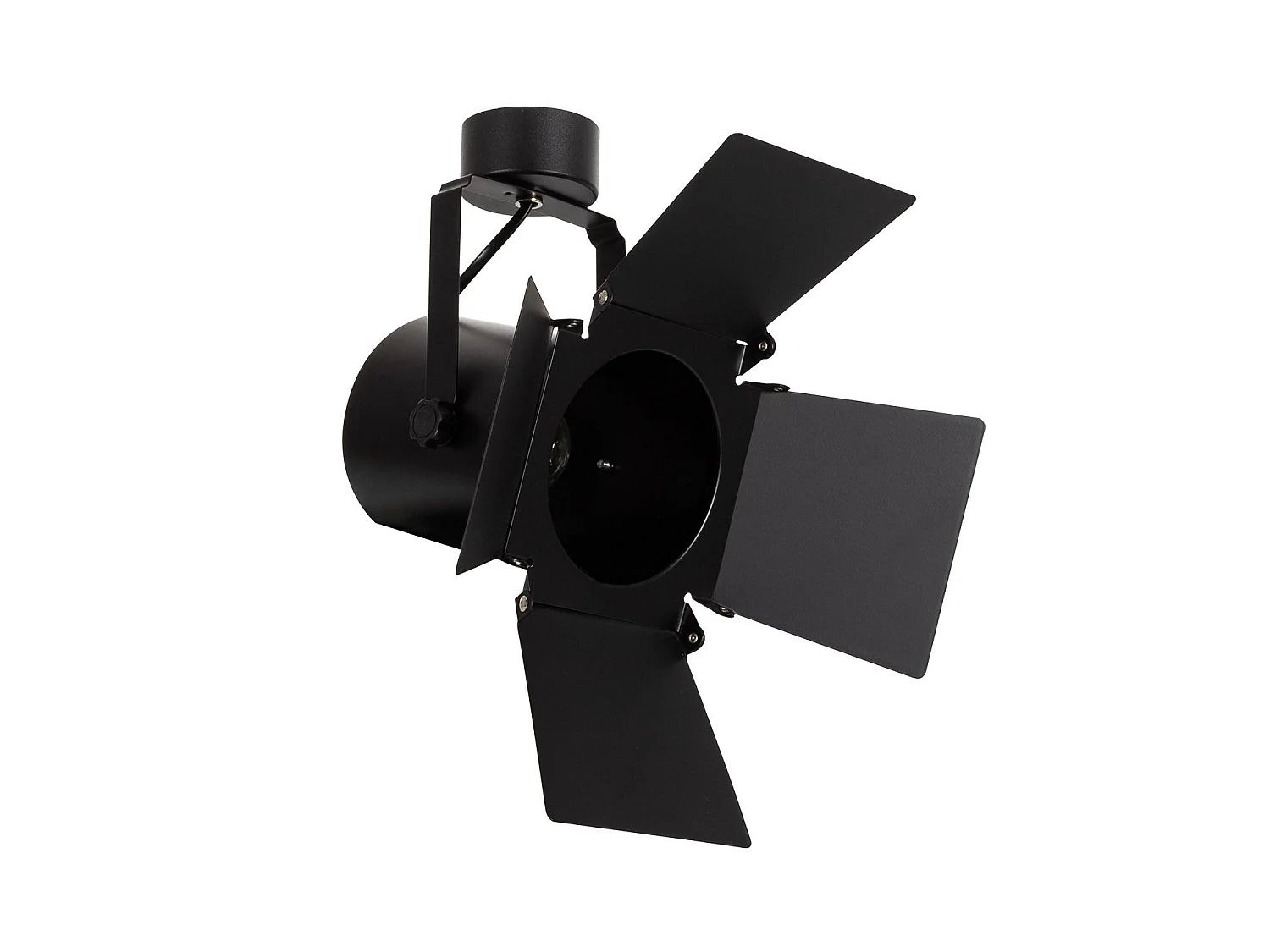 Spot à Douille en Saillie Cinema Aluminium pour Ampoules E27 PAR30 Noir