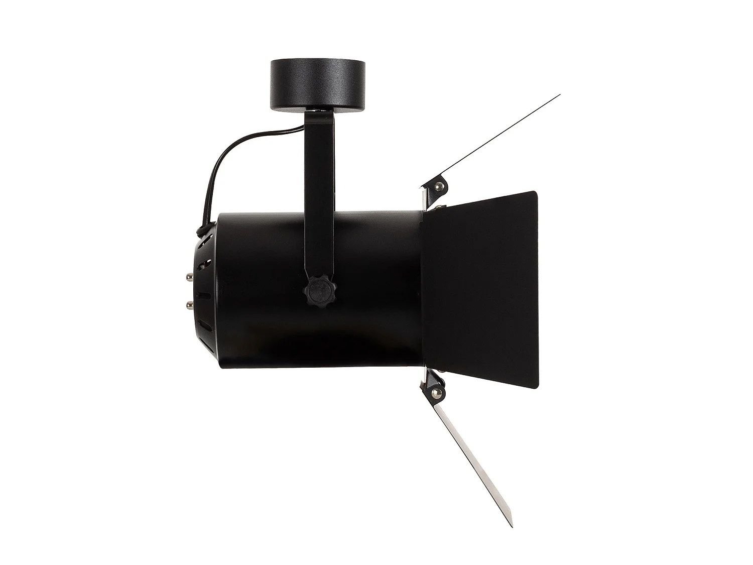 Spot à Douille en Saillie Cinema Aluminium pour Ampoules E27 PAR30 Noir