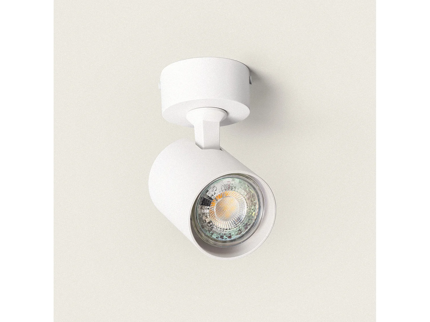 Plafonnier Orientable Aluminium Nona Blanc Blanc