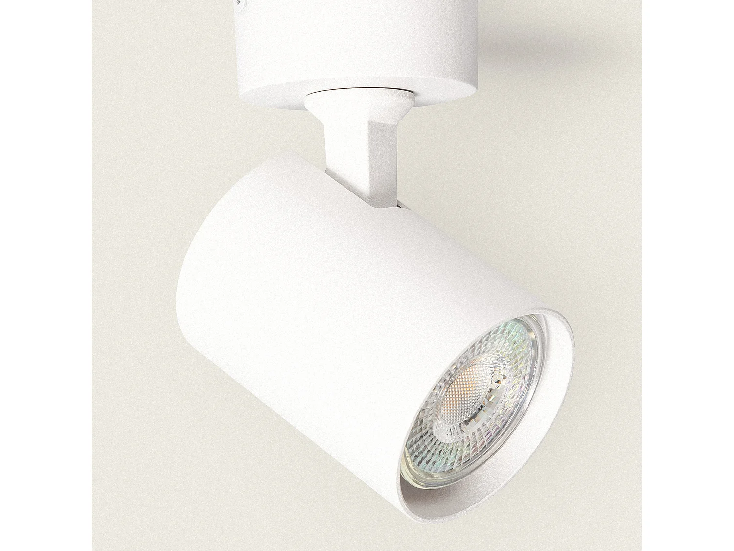 Plafonnier Orientable Aluminium Nona Blanc Blanc