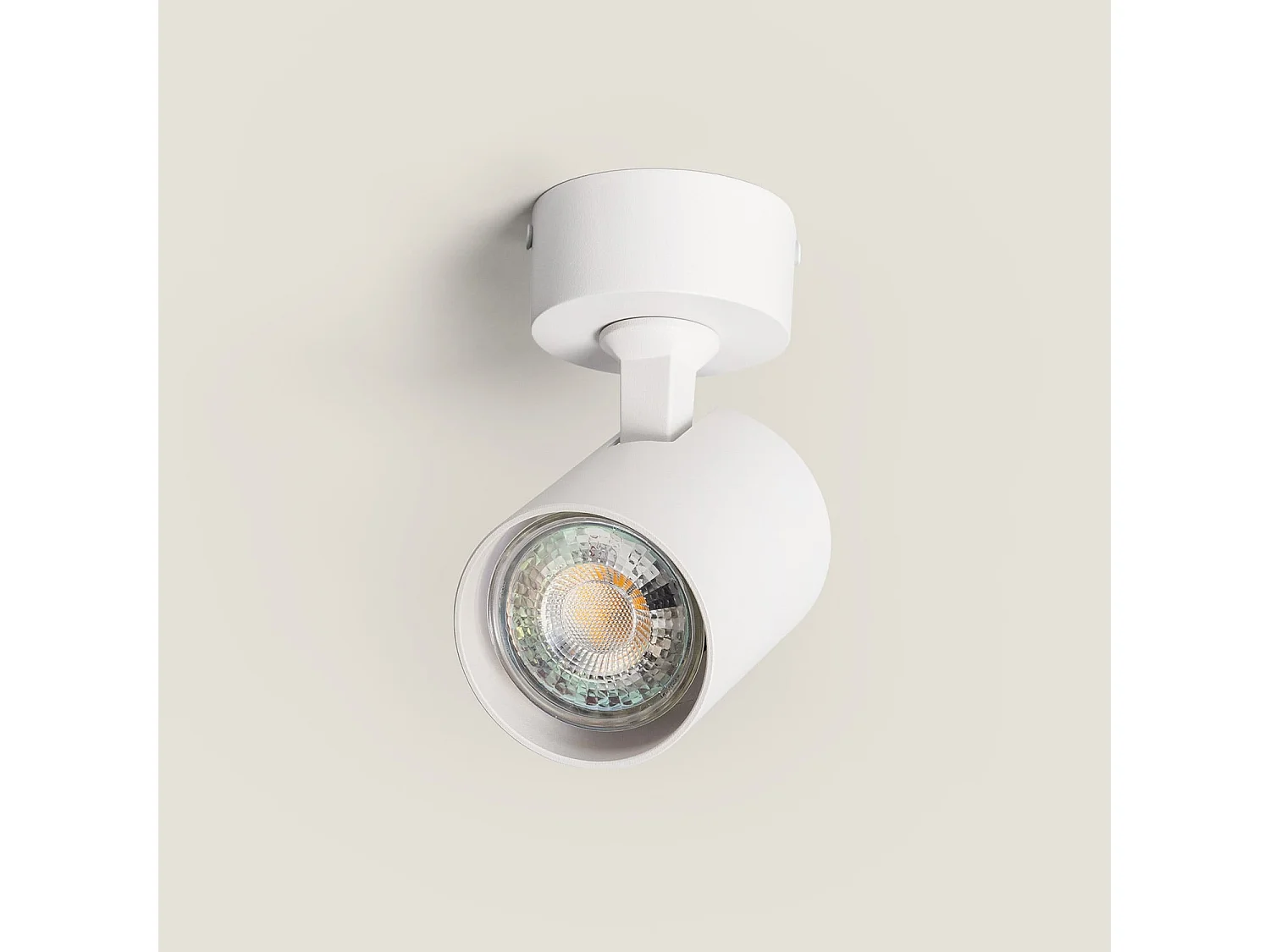 Lámpara de Techo Orientable Aluminio Nona Blanco Blanco