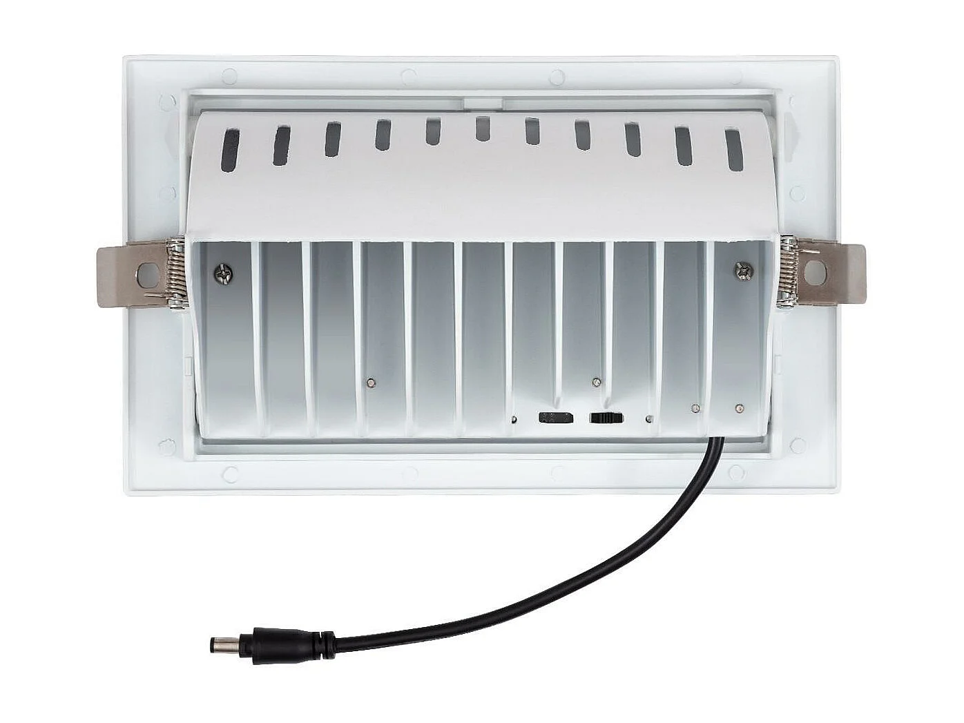 Spot Downlight LED 38W Rectangulaire Orientable  130 lm/W LIFUD Coupe 210x125 mm Blanc Chaud  3000K