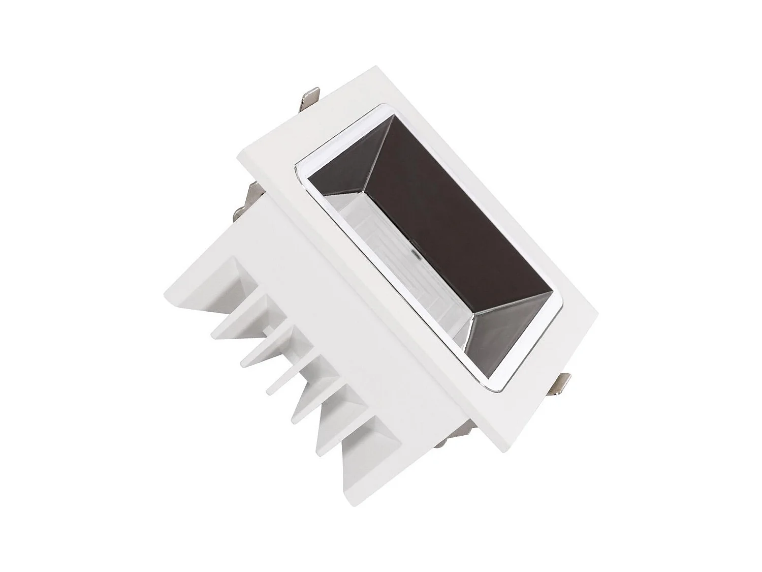 Downlight LED 10W Quadrato Premium CRI90 Foro 100x100mm LIFUD 2700K Bianco Caldo