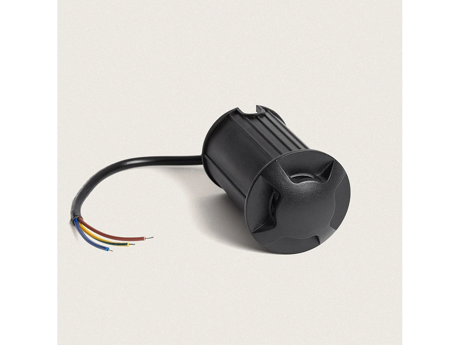 Baliza Exterior LED 3W Empotrable Suelo Letso 4L Negro